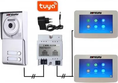 Obrázek produktu pro Set WIFI P2P TUYA videozvonku | ZONEWAY ZW-777 + ZW-702-2