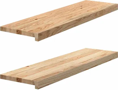 Produktbild von Fensterbänke 2 Stk. Unbehandelt 90x25x2 cm Massivholz Eiche