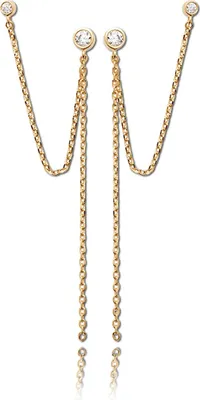 Imagen del producto de Aretes Balia, chapados en oro, oro amarillo 750, modelo D2JBEO103V