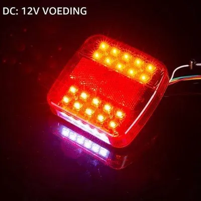 Productafbeelding van aanhanger, achterlichten, remlicht, 12 V, voor caravan, camper, vrachtwagen, aanhanger (20')
