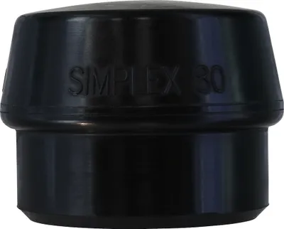 Produktbild von Schonhammerkopf Simplex Kopf Gummikompf, schwarz 80 mm