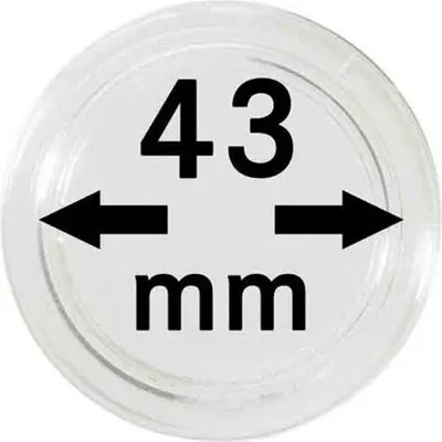 Produktbild von Lindner 2251043 Münzkapseln 43 mm-100er Pack