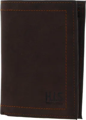 Produktbild von H.I.S Leder Geldbörse Wallet Brown braun