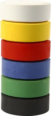 Produktbild von Creativ Company 34496, Schwarz, Blau, Grün, Rot, Weiß, Gelb, 6 Stück(e)