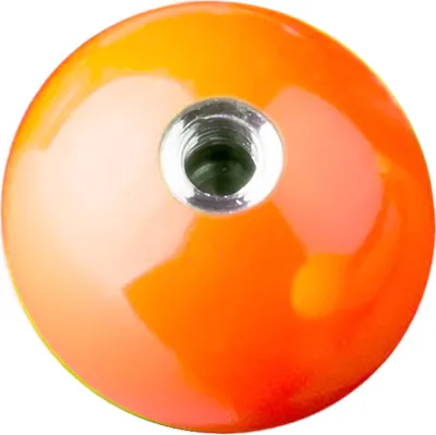 Produktbild von viva-adorno 1,6 x 3,5mm Piercing Schraubkugel Ersatzkugel Hochglänzend Farbig Emailiert Edelstahl-Gewinde verschiedene Farben und Größen Z376,Orange