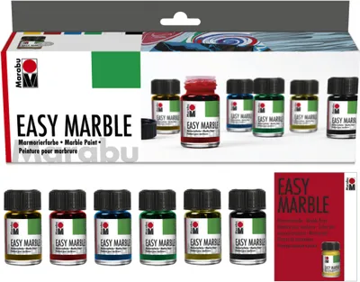 Immagine prodotto di Vernice marmorizzante Marabu "Easy Marble", set iniziale