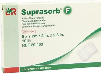 Produktbild von Suprasorb F Folien-Wundverb.5x7 cm steril 10 St