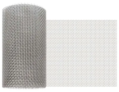 Obrázok produktu pre vidaXL Sieťovina 20 x 200 cm, 6 ok, nerezová oceľ 201, strieborná
