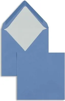 Produktbild von Briefumschläge 164x164mm 100g/qm gummiert VE=100 Stück dunkelblau
