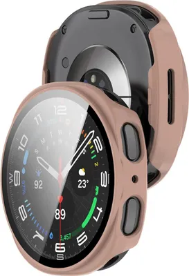 Produktbild von Schutzhülle mit Glas für Samsung Galaxy Watch 8 40 mm, Bizon Case Watch Adamo, Rosa