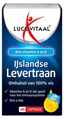 Productafbeelding van Lucovitaal IJslandse Levertraan 60 capsules