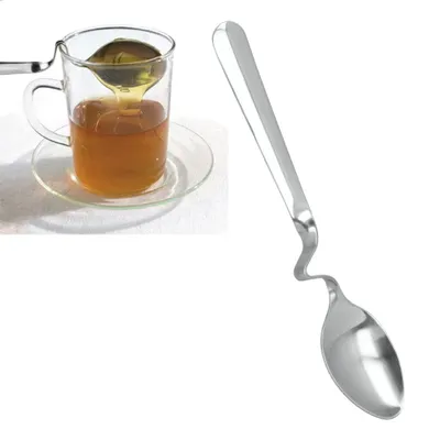 Produktbild von Metaltex 258302 Honiglöffel aus Edelstahl, 15,5 cm, Silber