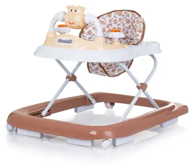 Image de Chipolino Trotteur Little Cow Roues Stopper Hauteur réglable Musique Lumière Marron
