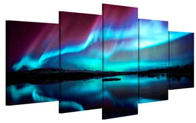 Produktbild von LUMASOUL Leinwand Bilder, Leinwandbild Natur Motiv, Wandbilder Holzrahmen und Webstuhl Wohnzimmer und Schlafzimmer, Bilder 100x50 cm Modern Landschaft 03