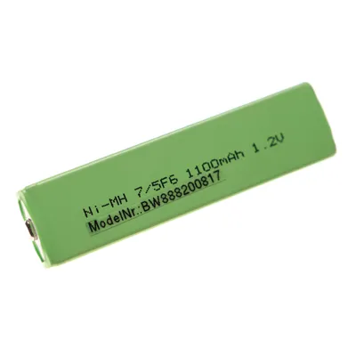 Zdjęcie produktu dla Akku-Zelle 7/5F6, Button Top, Ni-MH 1.2V 1100mAh