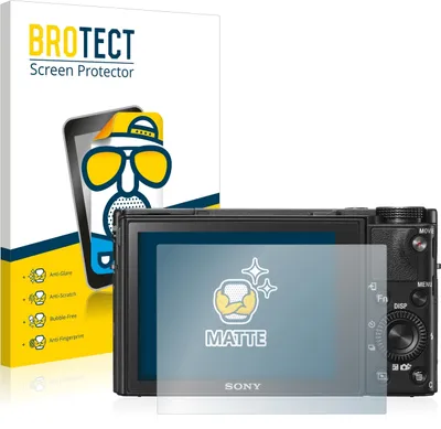 Produktbild von 2x BROTECT Schutzfolie für Sony Cyber-Shot DSC-RX100 V Displayschutz Displayschutzfolie Folie Matt Entspiegelungsfolie