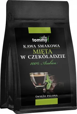 Produktbild von Aromatisierte Kaffeebohnen MINZE IN SCHOKOLADE 250g 100% Arabica Frisch geröstet