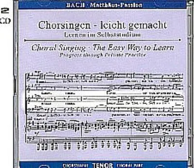 Produktbild von Matthäus-Passion, BWV 244, Chorstimme Tenor, 2 Audio-CDs