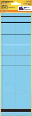 Obrázok produktu pre 10x Štítky na jednotlivé zložky úzke dlhé 297x38 mm modré