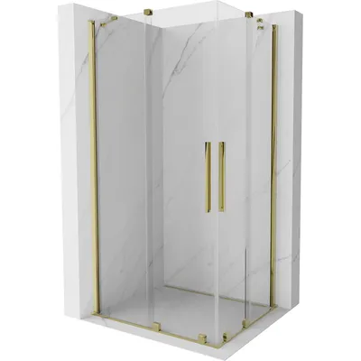 Zdjęcie produktu dla Mexen Velar Duo kabina prysznicowa rozsuwana 90 x 80 cm, transparent, złota - 871-090-080-02-50