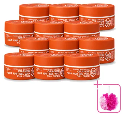 Productafbeelding van 12 x Red One Aqua Orange haarcrème - Sterke hold en glans - 150 ml - Voordeelverpakking - 12 stuks