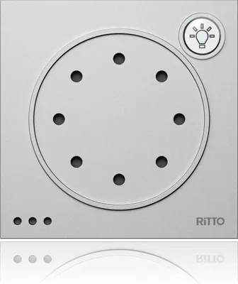 Produktbild von RITTO Portier Türsprechmodul     1876020 silber mit Lichttaste