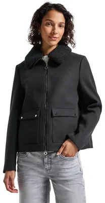 Produktbild von Street One Jacke mit abnehmbarem Kragen Obsidian Blue 38