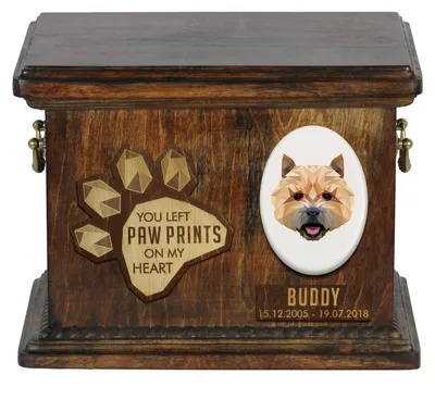 Obrázok produktu pre Norwichský teriér - urna na popol psa, personalizovaná urna s rytinou, pamätná krabička na popol psa značky Art-Dog