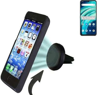 Produktbild von K-S-Trade Kompatibel mit UMIDIGI A9 Pro Auto Handy Halterung KFZ Halter Lüftungsgitterhalterung Air Vent mount Smartphone Halter