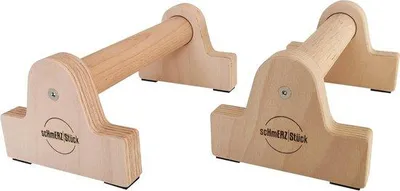 Produktbild von Famanu Parallettes Kleine Holzparallettes - 10 cm Griffhöhe