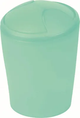 Image de Spirella Seau à cosmétique "Move" Poubelle à couvercle basculant | Plastique | 2 litres | Vert menthe