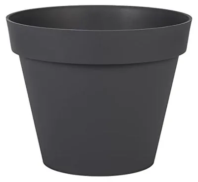 Produktbild von EDA Toskana Blumentopf - Kunststoff - anthrazit - D30 x 26 cm