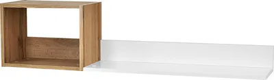 Produktbild von MIRJAN24 Wandregal Truleko 8, Wohnzimmer Kollektion, Hängeregal, Stilvoll Bücherregal (Farbe: Eiche Craft Gold / Weiß)