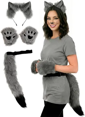 Produktbild von Silberfuchs Set - Wolf Karneval Faschingskostüm