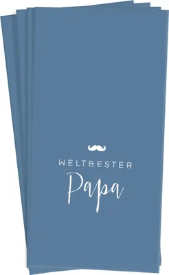 Produktbild von Taschentücher Papiertaschentücher "Weltbester Papa" Mitbringsel Papa, Vatertag
