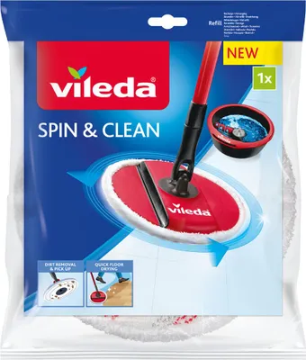 Produktbild von Vileda Spin & Clean Ersatz Für Rotationsmop Rot  Rot One Size