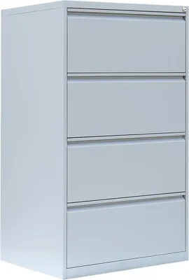 Produktbild von Hängeregistratur Schrank Bürocontainer 132x76 4 Schübe doppelbahnig grau 561420
