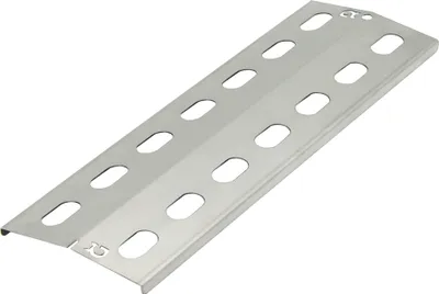 Produktbild von "Grillclub" 1 Stück Edelstahl Gasgrill 39,5 x 15 cm (1,5 mm starkes Material !) Flammenverteiler Brennerabdeckung Flammblech