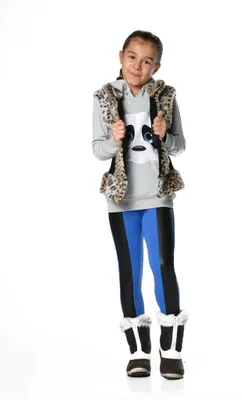 Produktbild von Kinder Thermo-Leggings Kinder Mädchen ; Blau/116