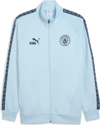 Produktbild von Puma MCFC KING Anthem Jacket - blau, Größe:XL