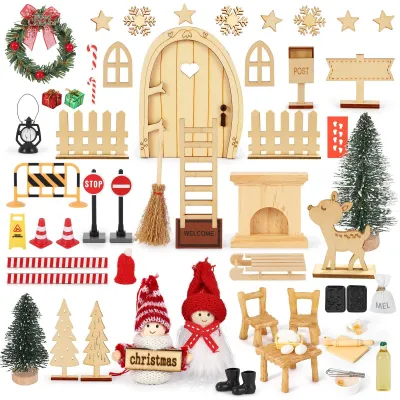 Productafbeelding van Omgoods - Wichteldeurset met 64 Stuks voor Kerstdecoratie
