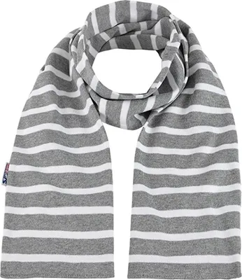 Produktbild von Bretonischer Schal gestreift Ringelschal 13x120cm grau/weiß maritim