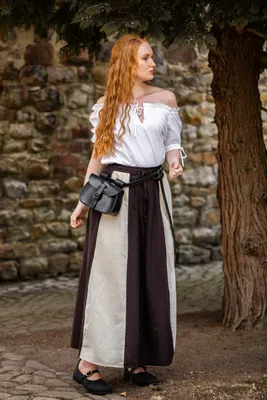 Produktbild von Mittelalterrock Dunkelbraun/Natur "Dana" XXXL