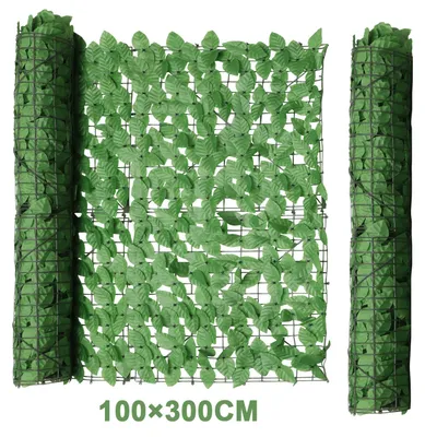 Produktbild von Ikodm Künstliche Hecke Sichtschutzhecke Terrasse Wanddekoration Wanddekoration Hellgrün 300 x 100 cm