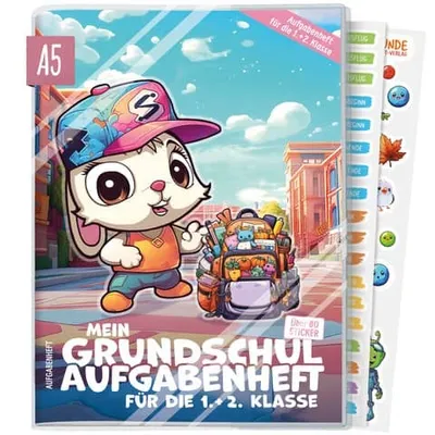 Produktbild von HÄFFT Grundschul-Aufgabenheft 1.+2.Klasse sortiert