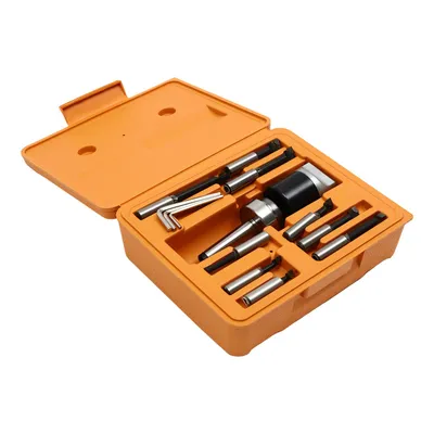Produktbild von 9Stk. Bohrkopf Ausdrehkopf Kit MT2-M10     Bohrstangen Satz     Fräsmaschine Zubehör Fräswerkzeuge F1-12 50mm für Drehbank/Fräser