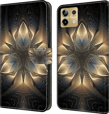 Produktbild von CLM-Tech Handyhülle kompatibel mit Xiaomi Redmi Note 13 5G Hülle - Tasche aus Kunstleder - Klapphülle mit Ständer und Kartenfächern - Schutzhülle Wallet Case Cover goldener Ruhm