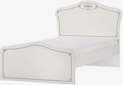 Produktbild von Einzelbett Pearl 100 x 200 cm in Weiß ohne Bettkasten