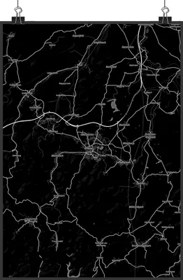 Produktbild von Mr. & Mrs. Panda Poster Ilmenau DIN A2 - Geschenk, Stadt, wanddeko, kunstdruck, drucke, Dorf Karte Landkarte Map Stadtplan, Wandbild, Bild