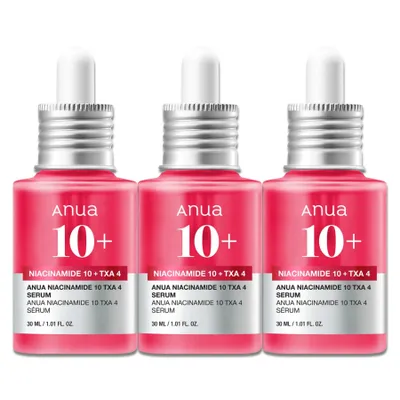 Produktbild von Gesichtsserum Serum für Gesicht Anua 10% Niacinamide TXA Hyaluronsäure Ceramide, 3x 30ml